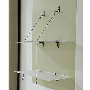 黑丝亚克力磨砂白置物架多层收纳架客厅靠墙展示架家用陈列架支架