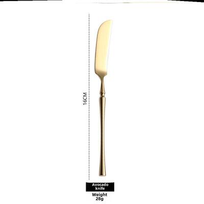 Nordic stainless steel steak knife, fork and spoon set