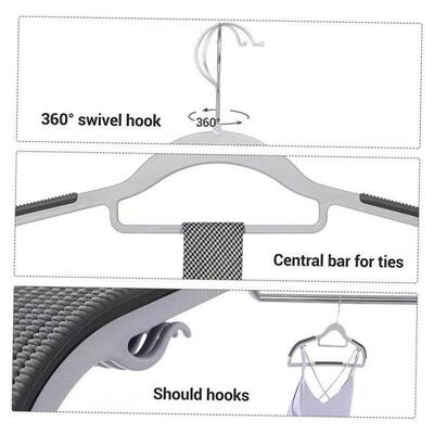 40 Pcs/Lot plastic Clothes Hangers Dress Coats Hanger holder