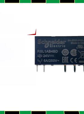 施耐德RSL1AB4BD薄片式继电器DC24V RSL1PVBU薄型继电器RSLZVA1