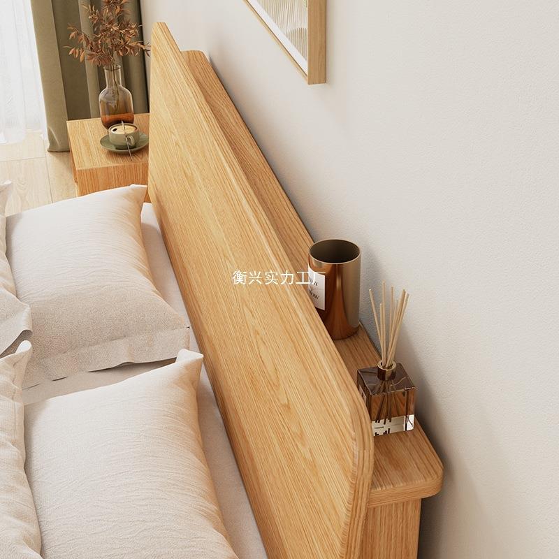 床床约现代实木简1.p-088米双人经济型1.出租房5家用工厂直销单人