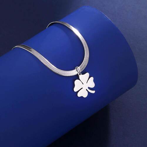 Stainless Steel Necklaces Boho Snake Blade Chain Clover Goth
