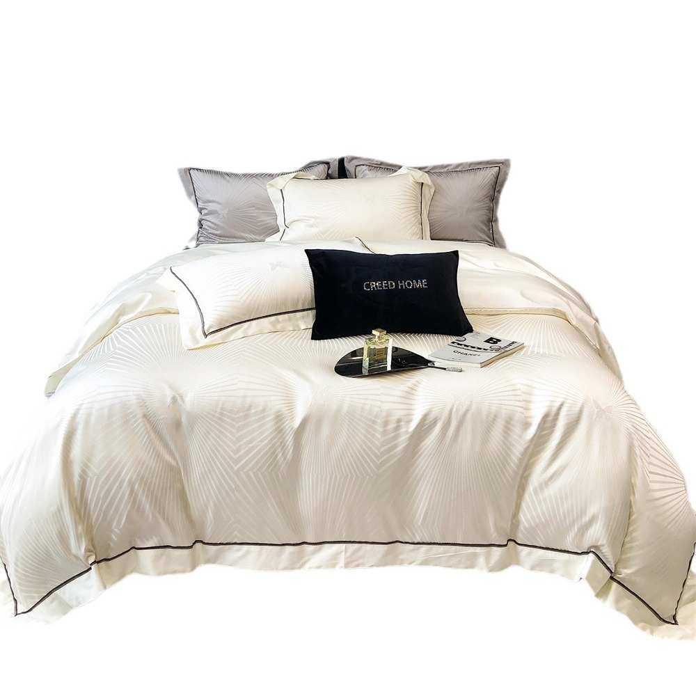 床单棉四简约亲肤被套贡缎蝴蝶长绒棉柔软提花件套轻全奢,床上用品,床品套件/四件套/多件套,淘宝优惠券,粉丝福利购,淘宝优惠卷