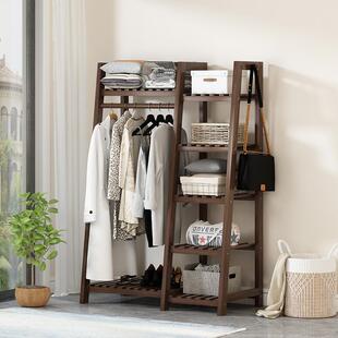 J$DOMX木挂地衣架实衣帽架落简易家落地木质简约现代民用宿置物衣