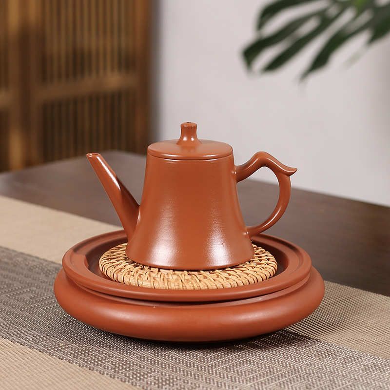 潮州朱泥手拉开运壶迷你三杯功夫小茶壶纯手工中式全手工复古茶壶