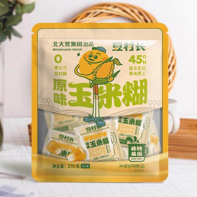 豆村长原味甜味北大荒玉米糊冲泡即食非转基因玉米早餐速食代餐