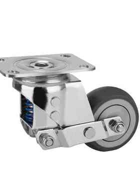 轮减震304万向防锈 tpr弹簧脚轮静音轮子脚轮不锈钢轮中型轮防酸