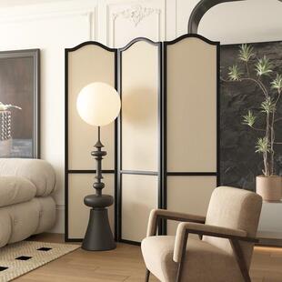 北欧极简实木屏风隔断客厅折叠移动卧室遮挡家用酒店房间装 饰入户