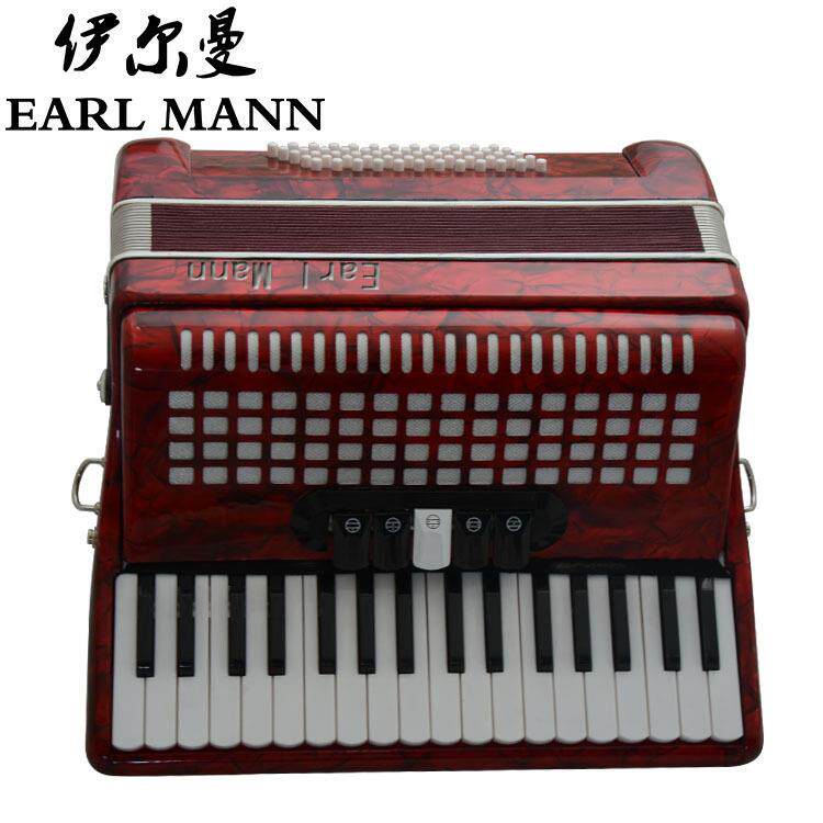 伊尔曼Earl Mann 60贝斯专业手风琴越秀红