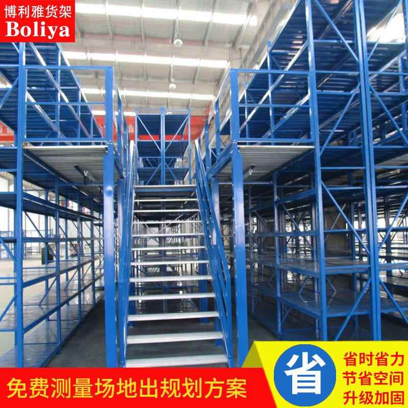 阁楼平台架重型仓储式架立体货架组二层平台可拆装卸货TUD钢结构