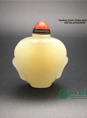 古董杂天然玉雕玉鼻烟壶手工彩色工艺品鼻烟壶饰品系列创意礼品