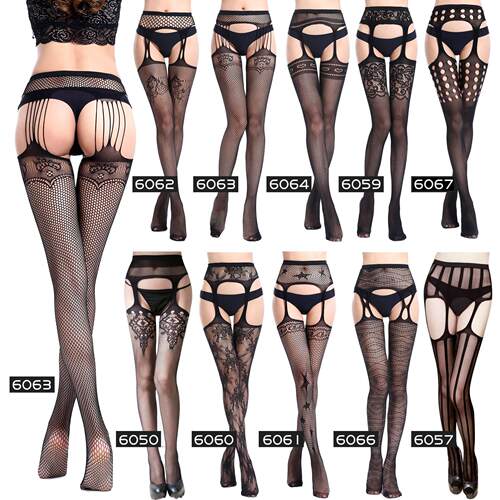 Women's Erotic Lingerie Garter Leggings Fishnet Socks 渔
