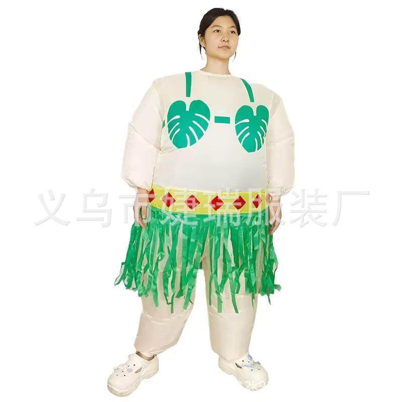 跨境爆款万狂欢搞笑扮演SCL气服装节圣节装扮胖子向日葵充芭蕾人