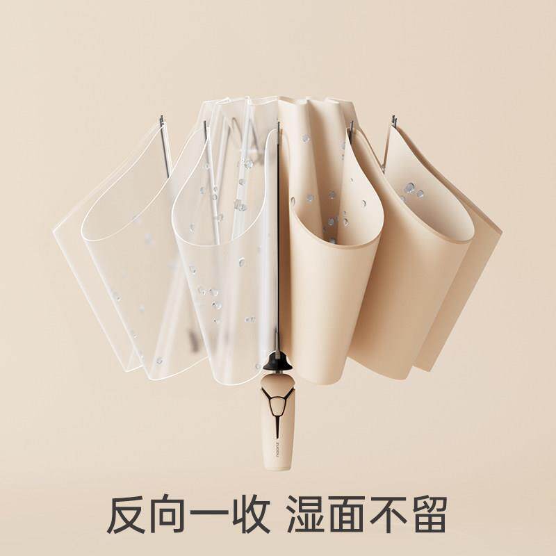 左晴都全自雨伞暴雨专用男士大号加固ZD155Z3W加厚反向折叠车动载