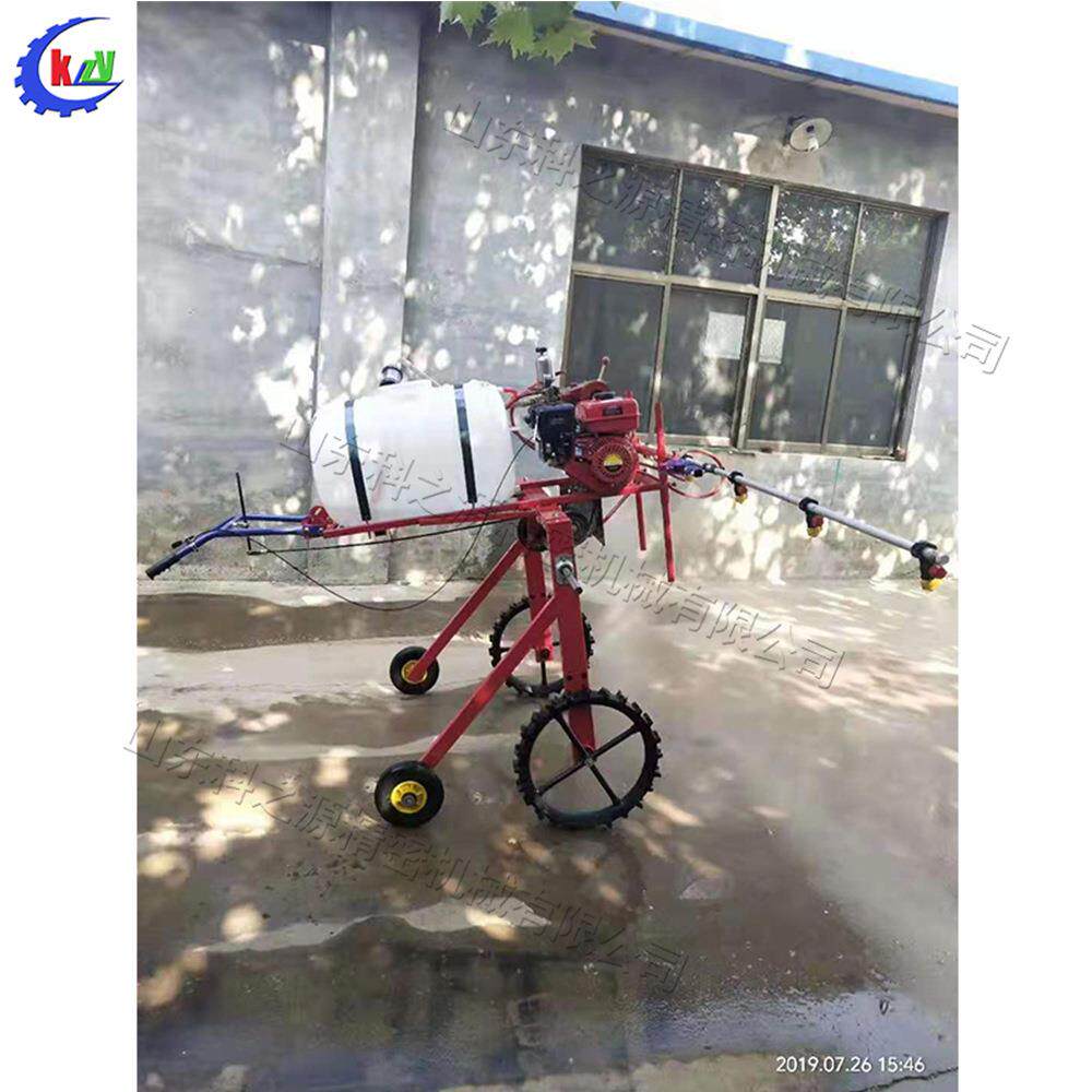 自走式手推打药机汽油带动农作物喷药机民用园林花卉撒药设备