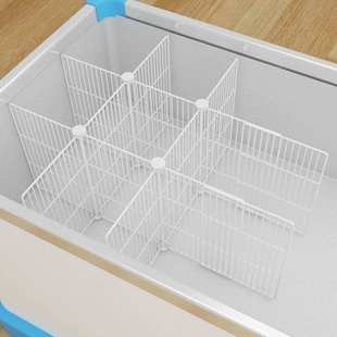 冰柜隔断分格分割网宽内置物架分隔板分层架加密网格收纳储物直销