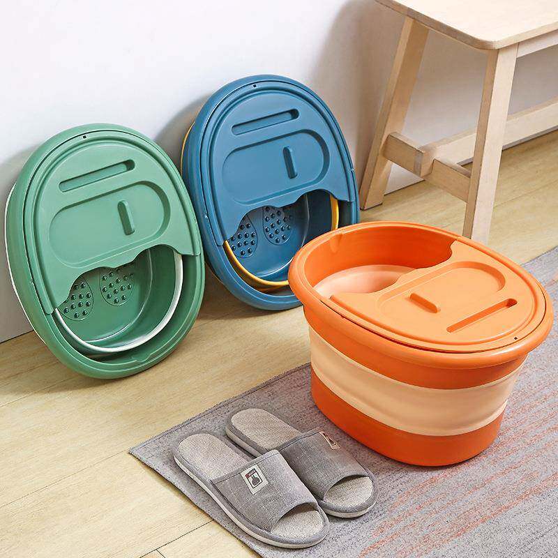 双人泡脚桶可折叠泡脚桶洗脚盆家用足浴桶旅行便携式宿舍过小腿按