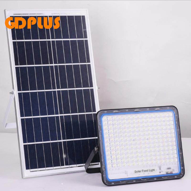 100W 200W 300 400W太阳能投光灯户外led大功率泛光灯工地灯防水