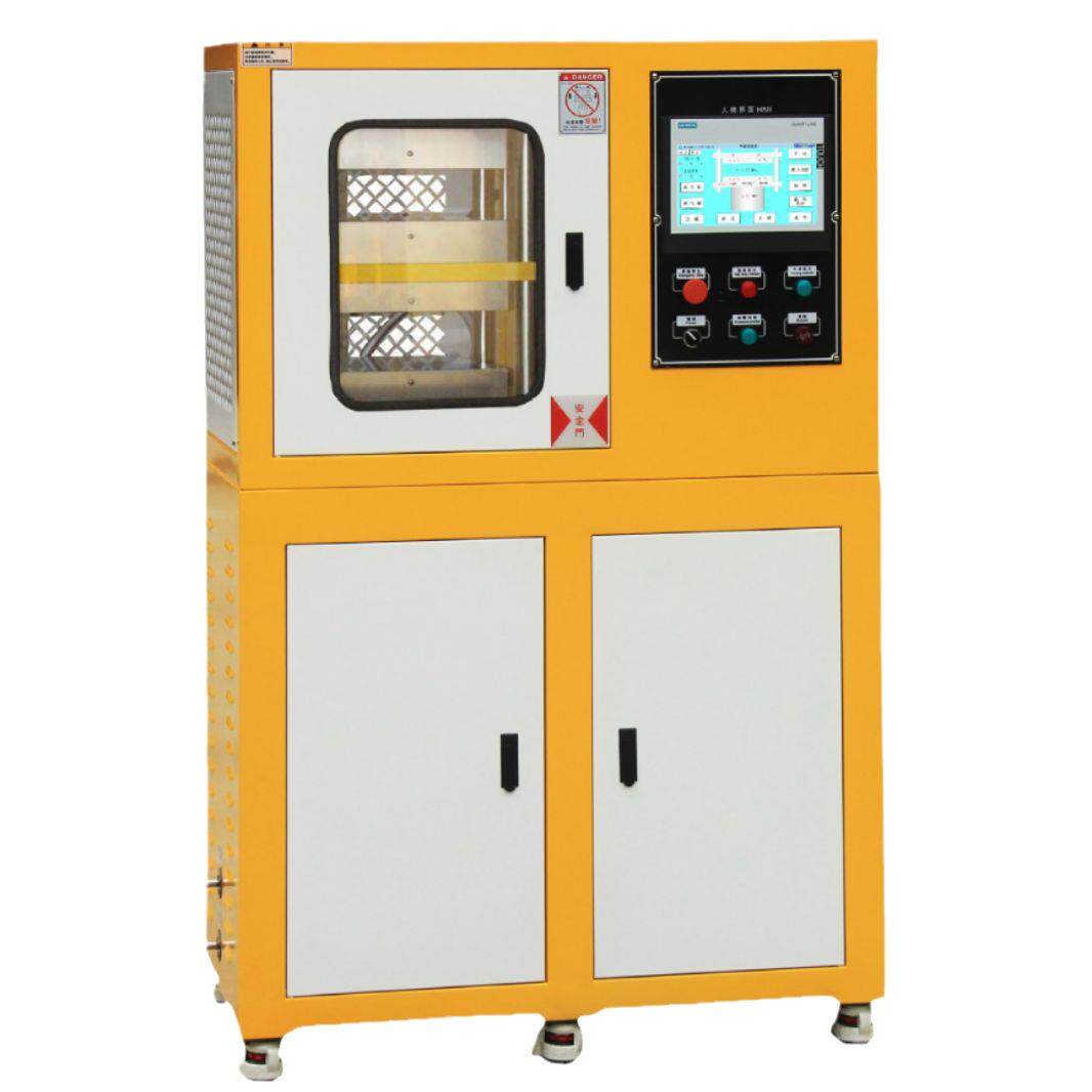 XH-406CEW实验型PLC30吨平板硫化机电动加硫成型机液压成型机