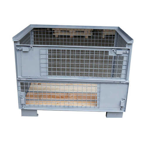 1150*800*780内尺寸金属仓储笼  固定式单开门金属仓储笼厂家批发