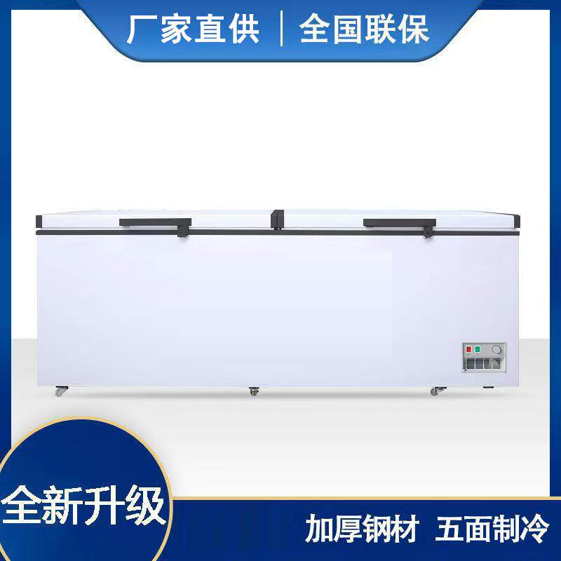 冰柜商用冷冻柜家商两用大容量卧式冷柜冷藏冷冻双温小型冰箱冰柜