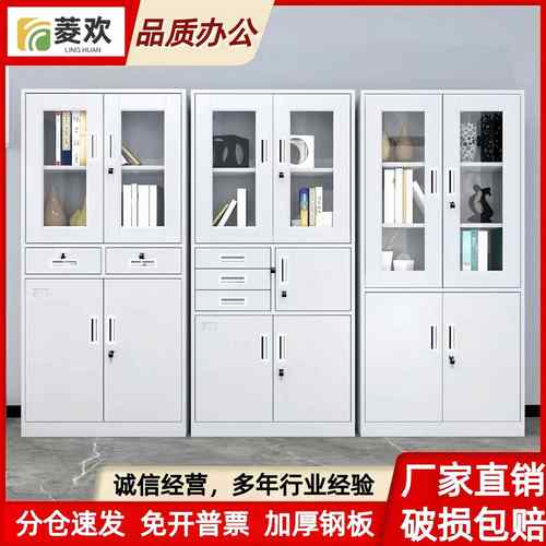 铁皮柜办公文件资料柜档案皮更衣柜柜卷柜矮柜带锁柜储铁BDM物柜