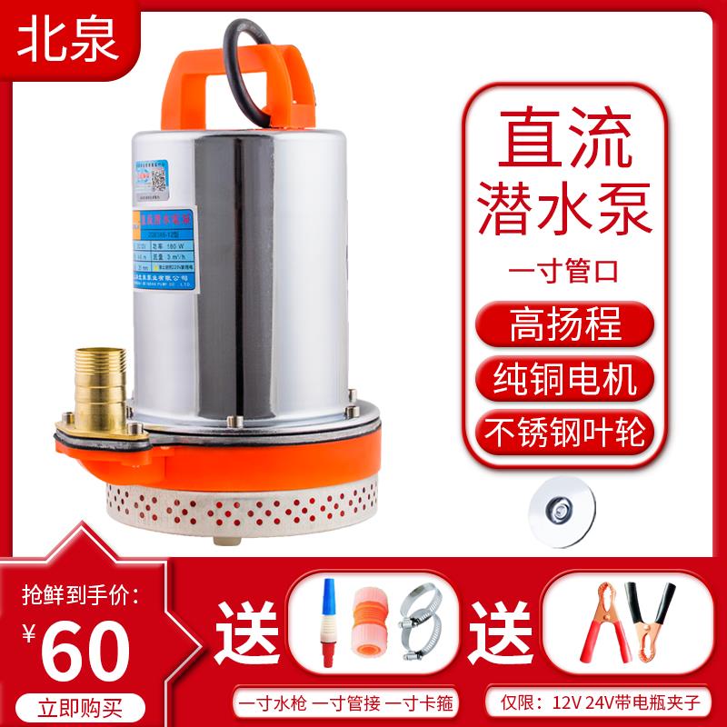 农用直流12V潜水泵24伏48V60V72V电瓶电动车高扬程小型灌溉抽水机