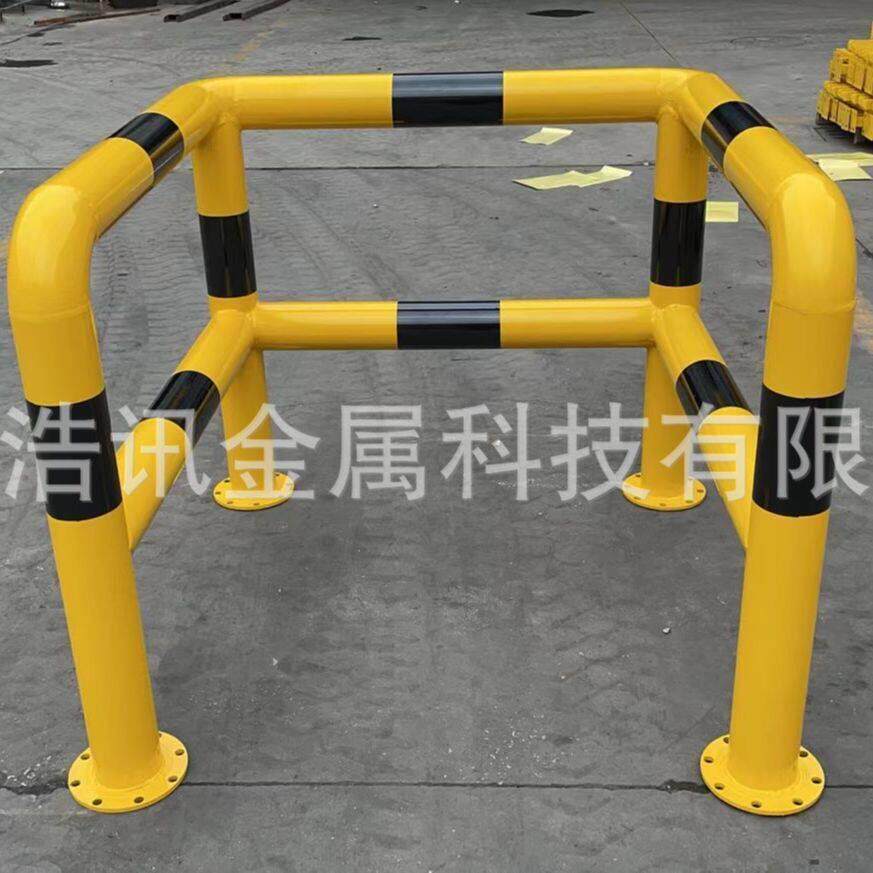 定位器U型挡车杠M型道路隔离栏口型防撞护栏停车位锌钢反光条栏杆