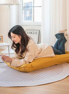 可拆洗两折叠懒人沙发折飘窗椅单榻米人靠背沙日式榻阳ZIR台躺椅