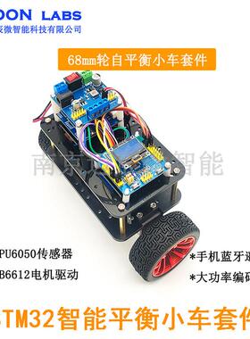 STM32两轮平衡小车 370大功率电机 双轮自平衡机器人套件PID调参