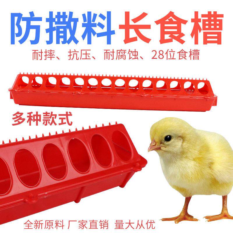 厂家直供小鸡多孔喂食器鸡料槽喂食料槽食盆鹌鹑料桶鸽子食盒喂食