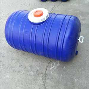 金冠食品级卧式塑料圆桶 蓝色加厚塑料桶 200l 水箱储水罐pet罐