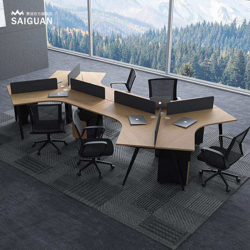 上海职员桌办公桌3人6人位屏风隔断卡位员工桌椅组合家具屏风组合