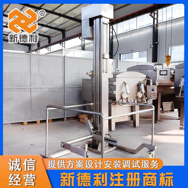 不锈钢自动立式提升机标准料车配套提升设备商用全自动肉馅入料机