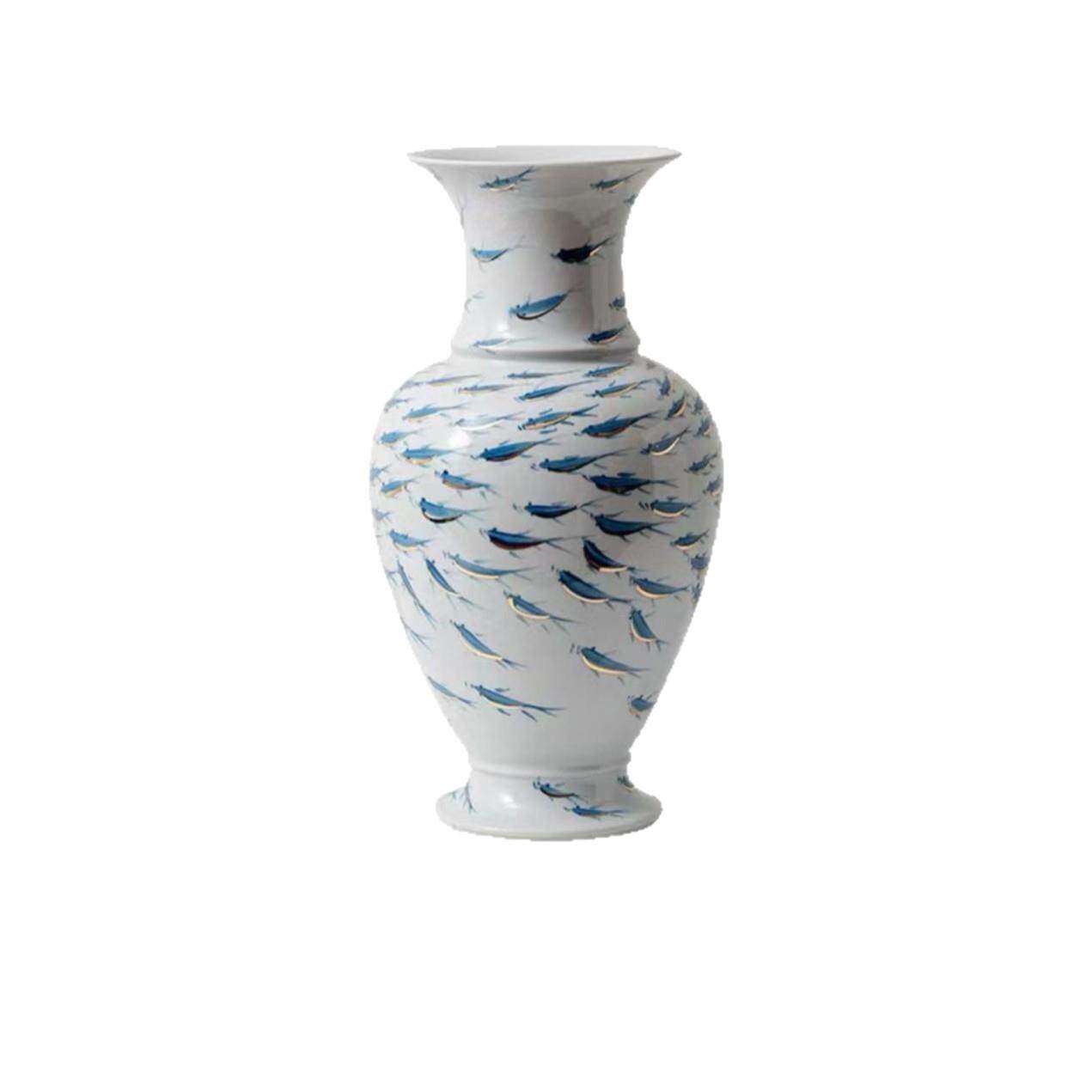 匠十三高级感陶瓷花瓶国风青花瓷装饰摆件客厅装饰品