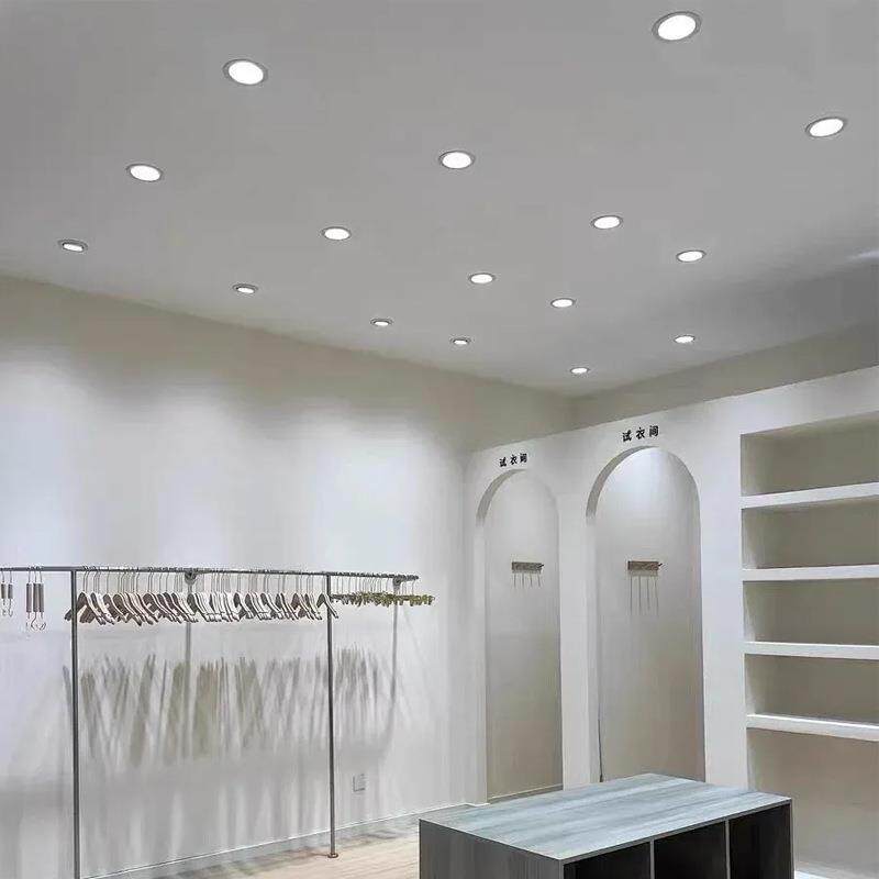 超薄嵌入式110mm射灯开孔120mm天花筒灯125MM商超商场服装店展厅