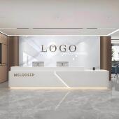 公司前台背景墙碳晶板防撞板美容院彷大理石纹格栅装 饰竹炭纤维板