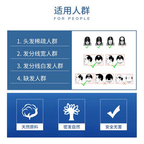 高档BU密NE 发纤维粉美发粉发纤维头发纤E维增粉增发神器头发增多