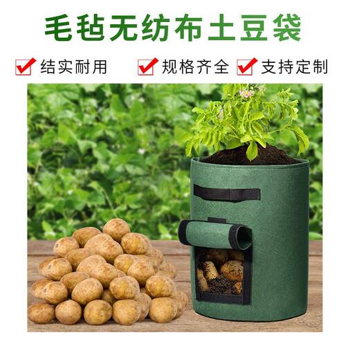 跨境毛毡无纺布土豆袋 番茄马铃薯种植袋 阳台美植袋植树袋
