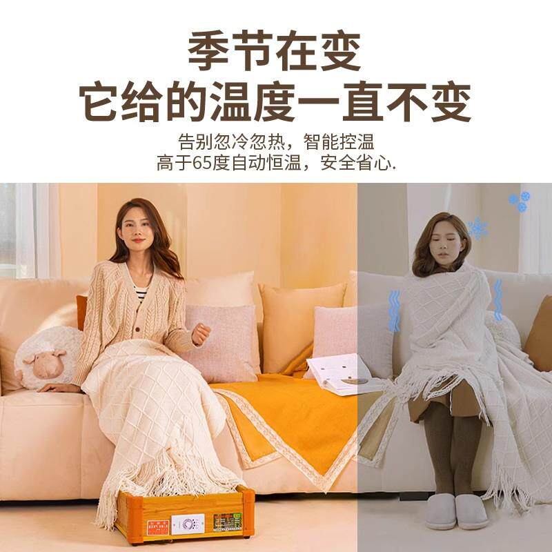 湘森实木取暖器家用烤火炉电火桶节能灯管速热暖脚神器小型烤脚箱