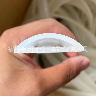 现货D型硅胶密封条木门防盗门窗隔音密封条半圆形橡胶条防撞条