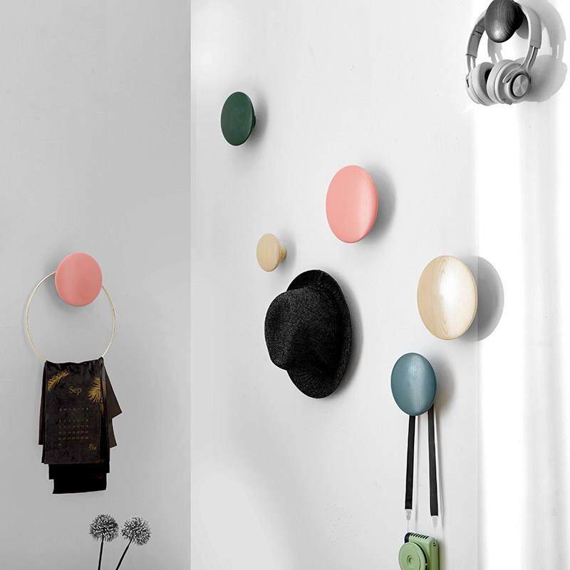 北欧实木挂钩创意壁挂衣帽钩玄关装饰墙壁设计师儿童房拉手柜门,家居饰品,装饰挂钩,淘宝优惠券,粉丝福利购,淘宝优惠卷
