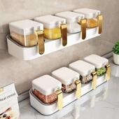 有琴调味盒厨房高级调味瓶储物架壁挂式 储物 密封调味组合套装