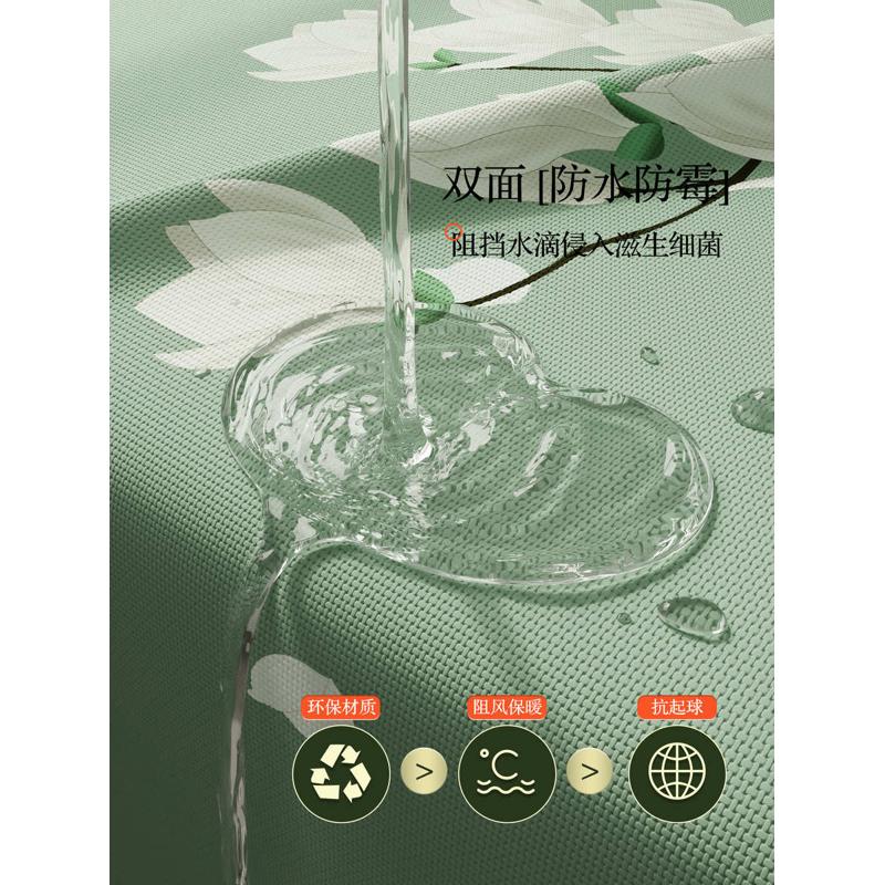 洗澡间防霉浴室隔断卫生间窗帘高档门帘浴帘套装免打孔防水布挂帘