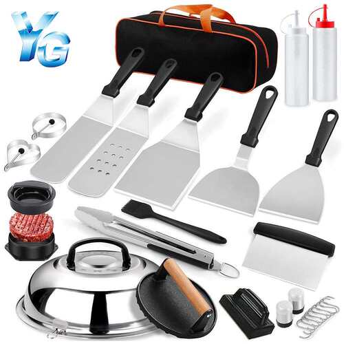 不锈钢烧烤工具套装料理铲烧烤铲板烧锅铲子BBQ烤具热卖
