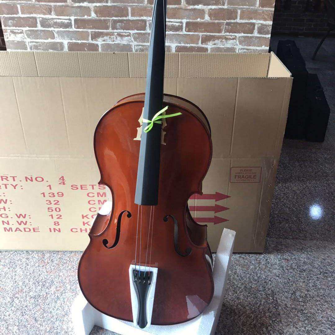 复古大提琴西洋乐器送大提琴盒专业演出乐器工厂直销大提琴