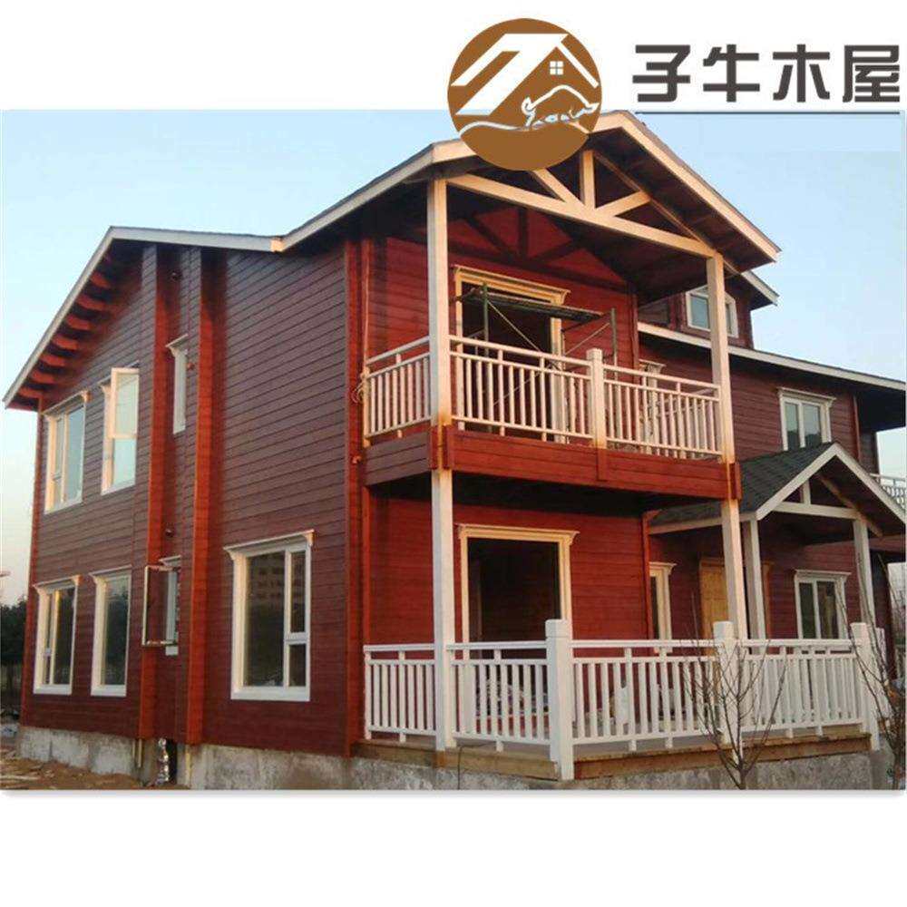 厂家直销樟子松木屋酒店海景活动房别墅公园可拆卸温泉度假休闲房