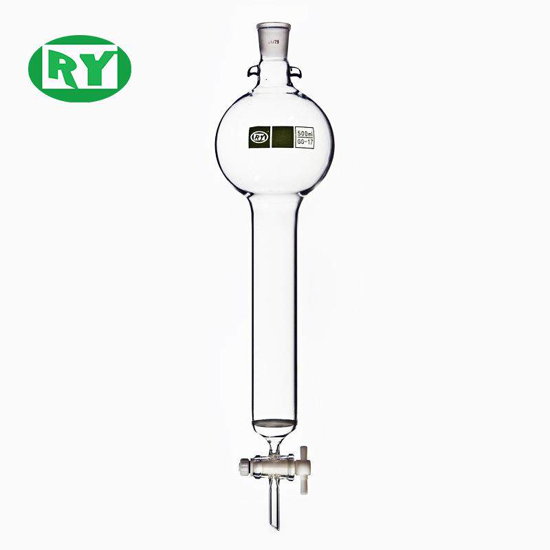 上海禾汽实力储液球标口砂板砂芯四氟节门层析柱带储存球