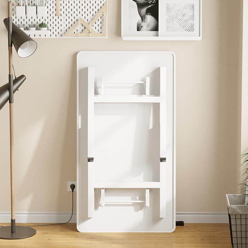 可折叠电脑桌台式安免书桌家用约双横梁包办公简桌装卧室简易学习