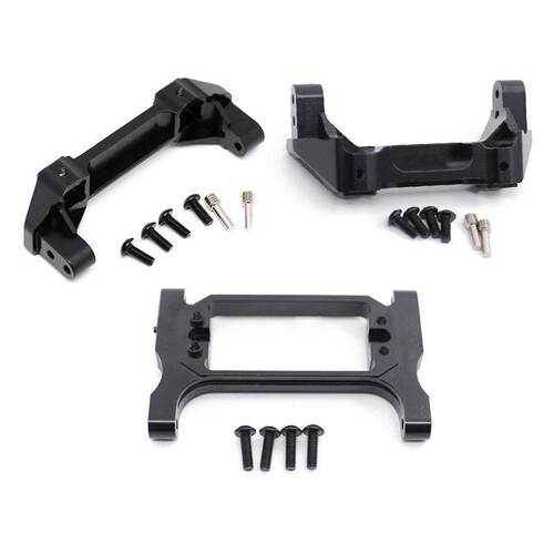 traxxas TRX-4 铝合金前后防撞底座 保险杠横梁 TRX4金属3件套